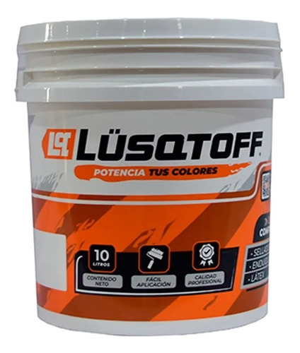 Pintura Latex Interior Exterior Blanco 10 Lts Prof Lusqtoff