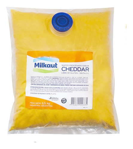 Pack X3unid-cheddar Liquido Milkaut X3,5k- Sin Tacc