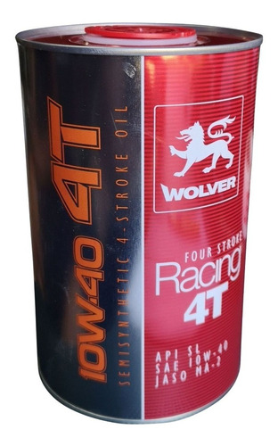 Aceite Moto Wolver 10w40 Four Stroke Racing 4t 1t