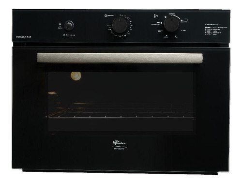 Forno A Gás De Embutir Fischer Infinity 50 Litros Preto 127v