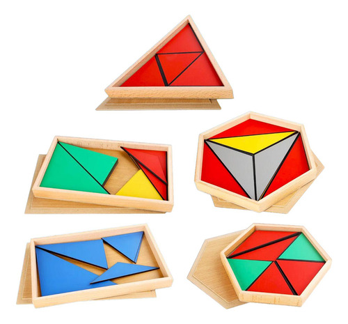 Rompecabezas De Geometría De Madera, Coordinación