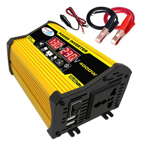 Inversor De Corriente For Auto Portátil Cc 12v Yy