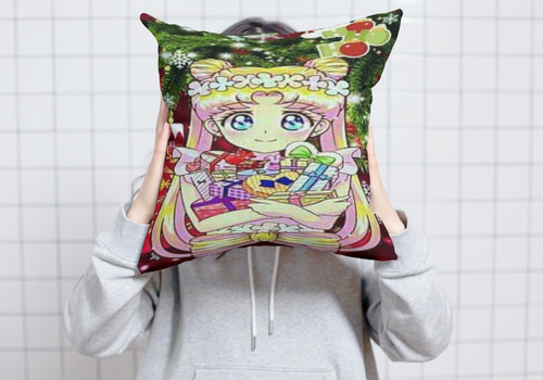 Cojin Almohada Sailor Moon Hohoho Anime Diseño Arte Unico Diseño De La Tela Lisa