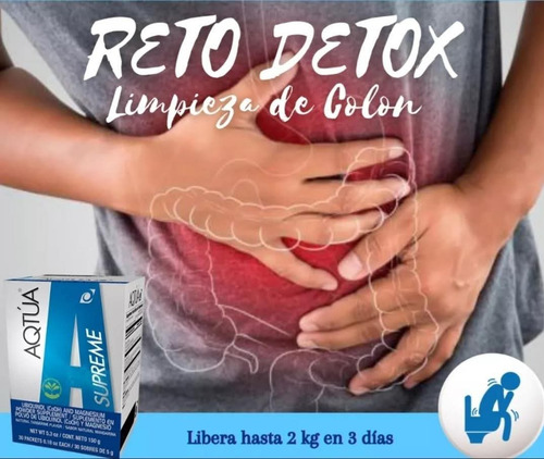 Detox Omnilife/aqtua Caja X 30 Sobres Limpieza Colon Mandarina