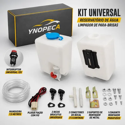 Reservatorio Agua Limpador Parabrisas Kit Universal C/ Motor