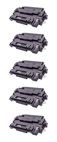 5x Toner Compatível Hp P3015 Laserjet M521dn 3015dn 521dn 55