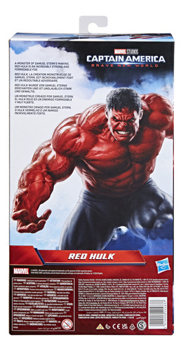 Figura roja de Hulk Titan Hero de Marvel Avengers, F9299