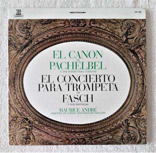 Maurice Andre Lp Canon Pachelbel Concerto Trompeta Fasch
