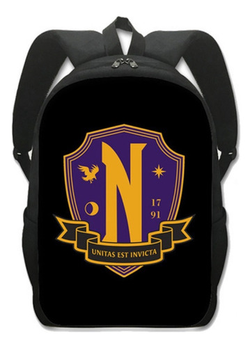 . Wednesday Addams Bag Mochila Wednesday De Poliéster De