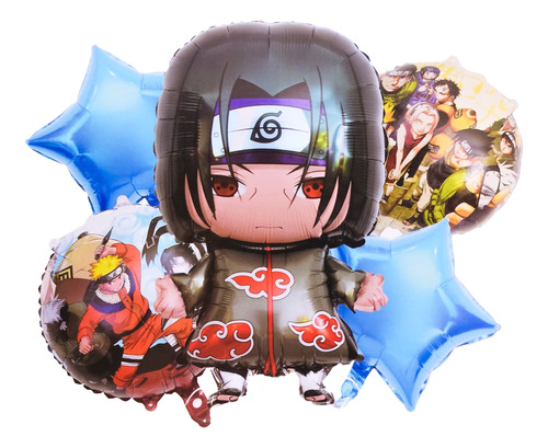 Bouquet Globos Itachi Uchija Naruto Ninja Akatsuki