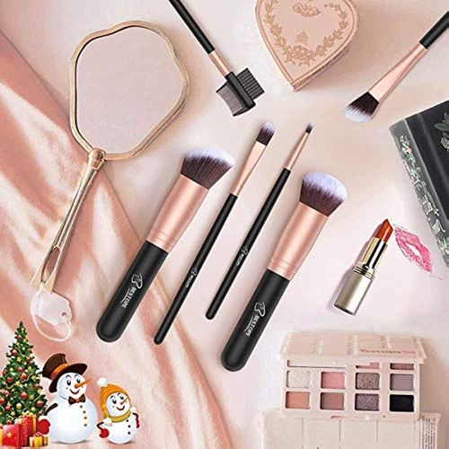Juego De 16 Pinceles De Maquillaje, 4 Esponjas De Licuadora