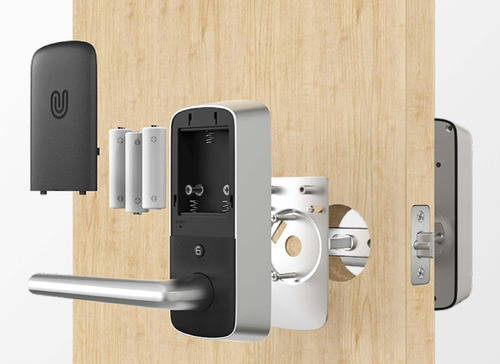 Cerradura Ultraloq Lever + Bridge Huella Clave Wifi Airbnb