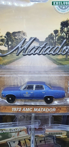 1972 Amc Matador Azul United States Marshall Greenlight 1/64
