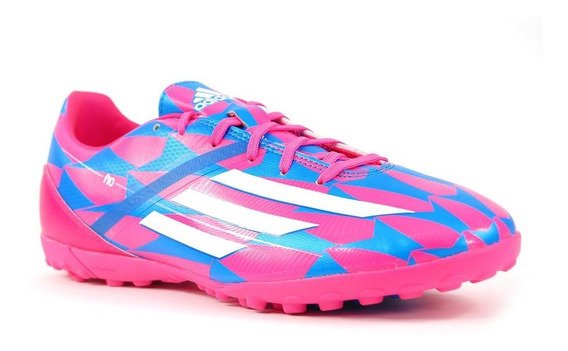 zapatos adidas rosados de futbol