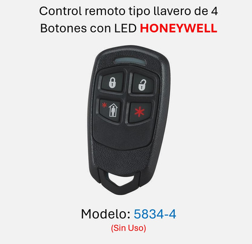 Honeywell Ademco 5834  4 Mando A Distancia Inalámbrico Con 