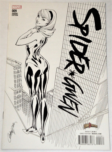 Spider- Gwen #09- Variante Black & White -por Scott Campbell (Usado)