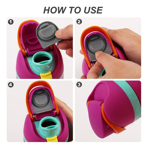 6 Tapones De Repuesto Compatibles Con Owala Freesip De 24 Oz