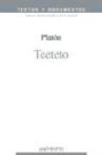 Teeteto Nva Edición, Platón, Anthropos
