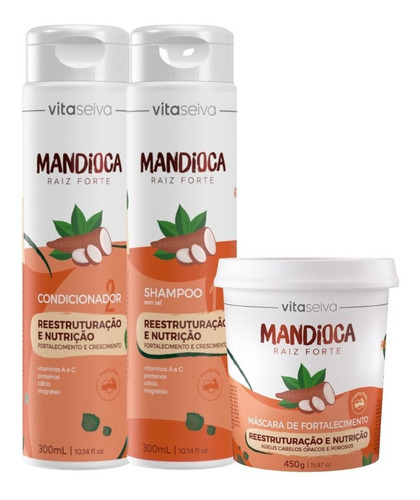 Imagem 1 de 10 de Kit Lançamento Raiz Forte Mandioca Vita Seiva