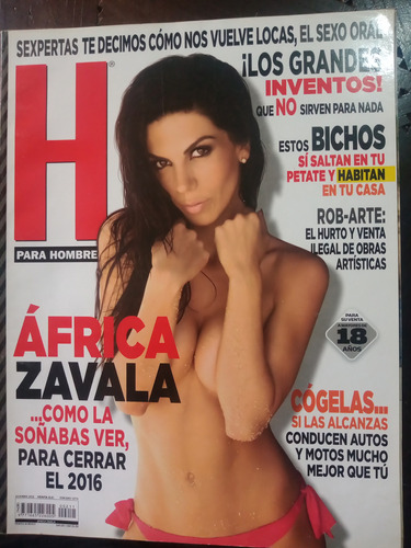 Africa Zavala En Revista H Para Hombres Diciembre 2016
