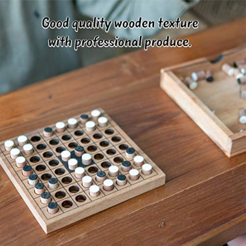 Othello Juego De Mesa De Madera Rustico Para 2 Jugadores