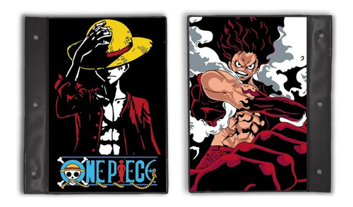 Carpeta De Tapas N°3 One Piece - Luffy Escolar Anime