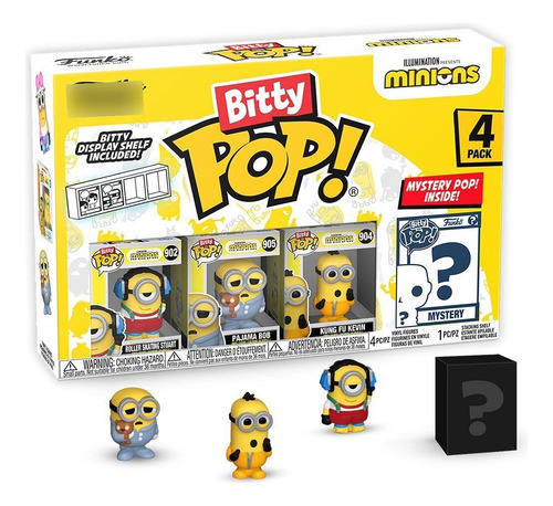 Funko Bitty Pop! Minions 4 Pack - Roller Skating Stuart