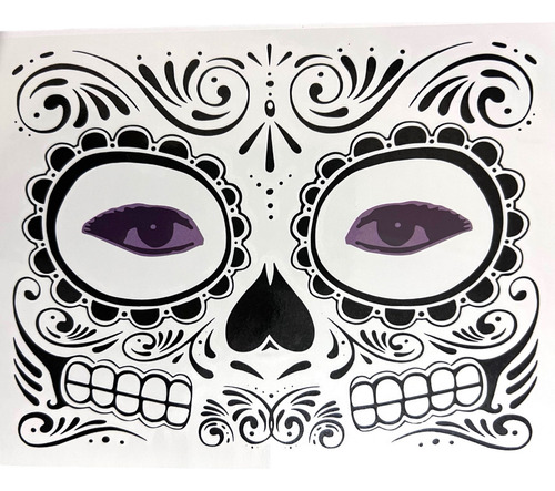 120 Tatuaje Catrina Disfraz Halloween Dia De Muertos Color