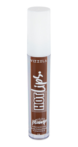Gloss Labial Hot Lips Brown - Vizzela