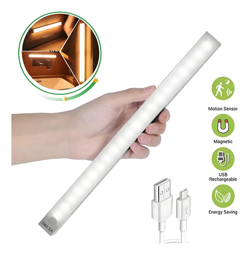 Barra De Iluminación Led Con Sensor De Presencia De Inducció