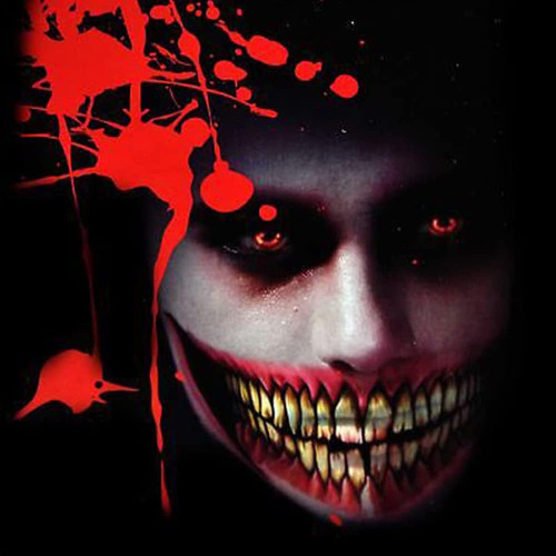 Tatuagens Temporárias De Halloween 12 Folhas Palhaço Horror