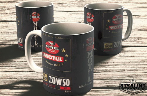 Imagen 2 de 3 de Taza De Porcelana Fierrera - Motul #05 | Motor Oil / Aceite