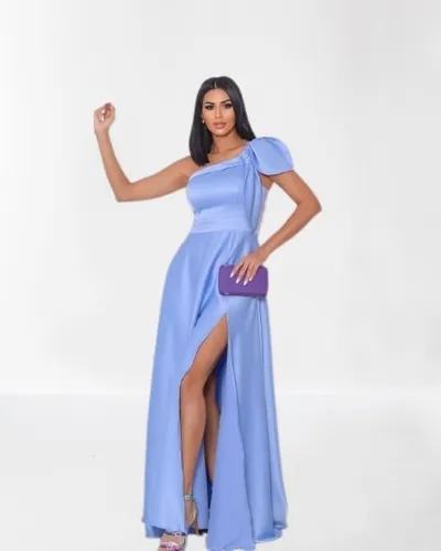 Vestido de casamento civil azul sales