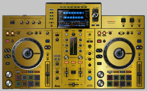 Adesivo Skin Gold Controladora Pioneer Xdj-rx2 C/ Laterais