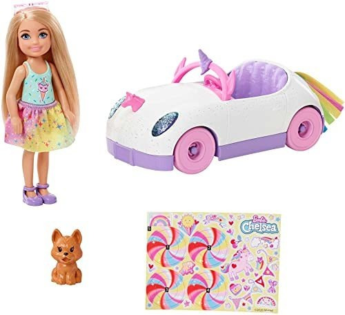 Muñeca Barbie Club Chelsea (rubia De 6 Pulgadas) Con Auto Ab