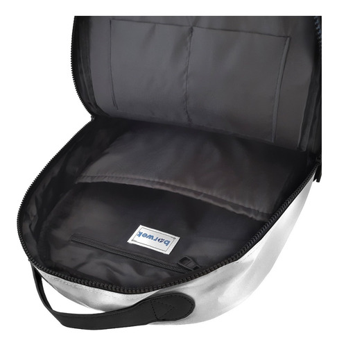Imagen 4 de 10 de Mochila Unisex Plastificada Impermeable Urbana