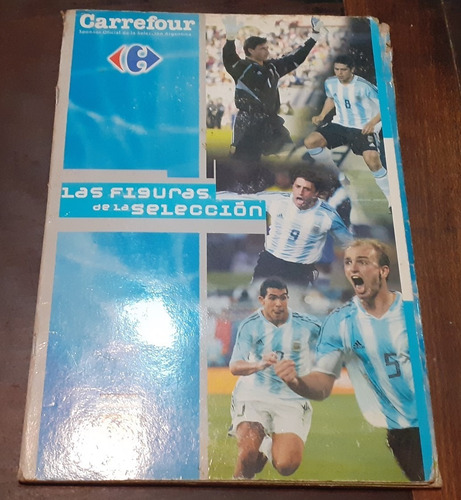 Album ** Las Figuras De La Selección** Carrefour (19 Tazos)