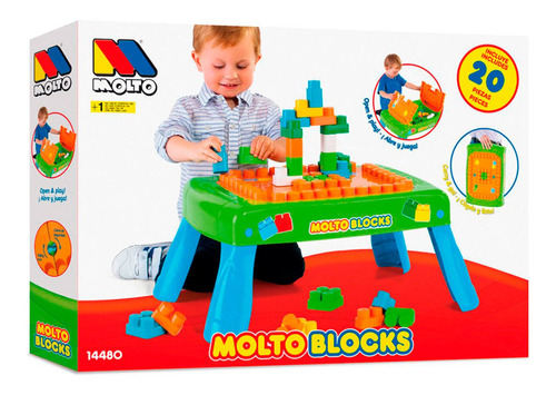 Mesita Creativa 20 Bloques Molto Blocks Ploppy 373371