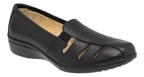 Mora Confort Mujer Zapato Confort Piel Negro Cod 102192-1