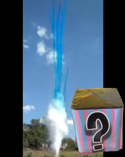 Humo De Revelación De Sexo/gender Reveal Azul 20 M De Altura