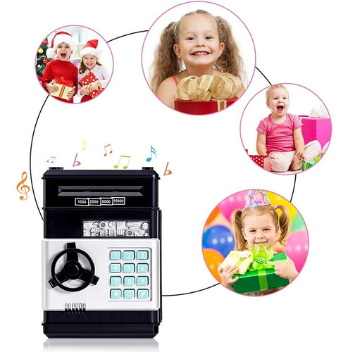 Hucha Digital Para Monedas Y Billetes, Contraseña Y Alarma I