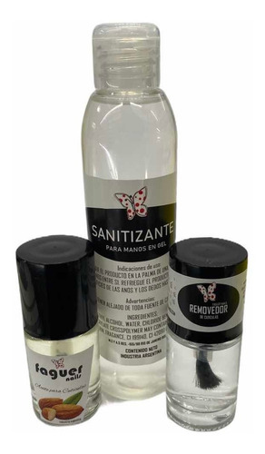 Kit Para Manicuria - 1 Sanitizante + 1 Aceite + 1 Ablandador