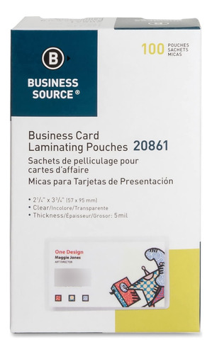 Business Source 20861 Bolsa Laminadora Tarjeta Autobus 5mil