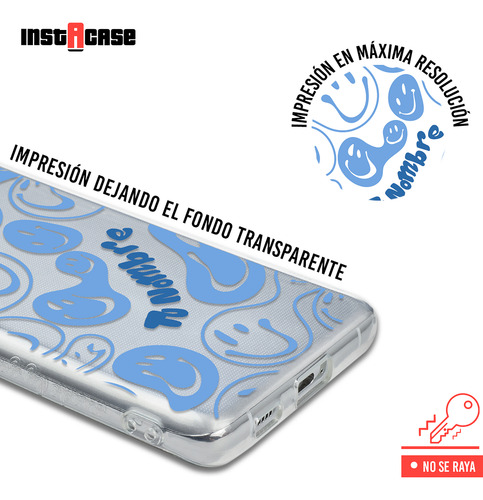 Funda Para Galaxy Para Mujer Caritas Felices Con Tu Nombre