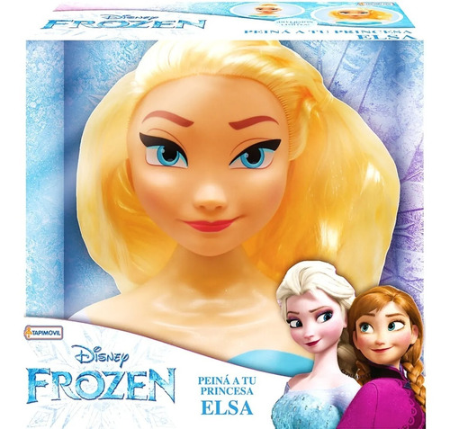 Imagen 1 de 9 de Figura Para Peinar Frozen Styling Head Elsa Anna Tapi