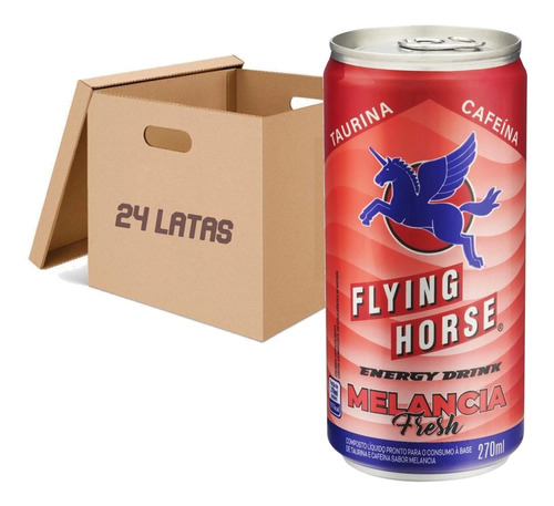 Energético Flying Horse Melancia 270ml (24 Latas)