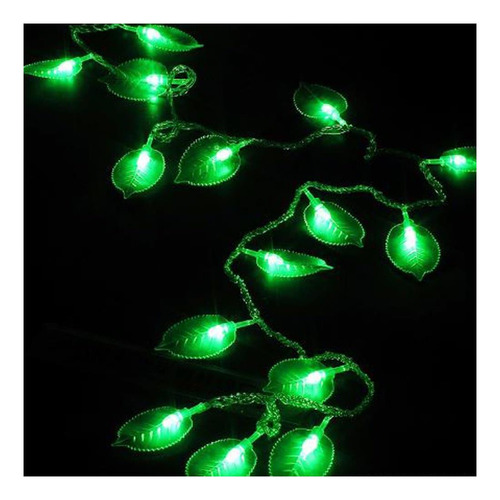 Dreamworth Enchufe En Las Luces De Cuerda De Hoja Verde, 33