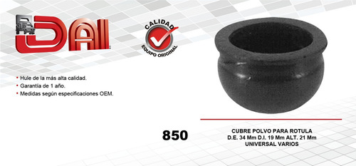 Cubrepolvo Rotula Varios Modelos 850 Dai