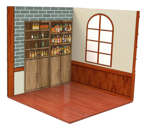Fondo Escena Modelo Colección Simulación Casa De Te