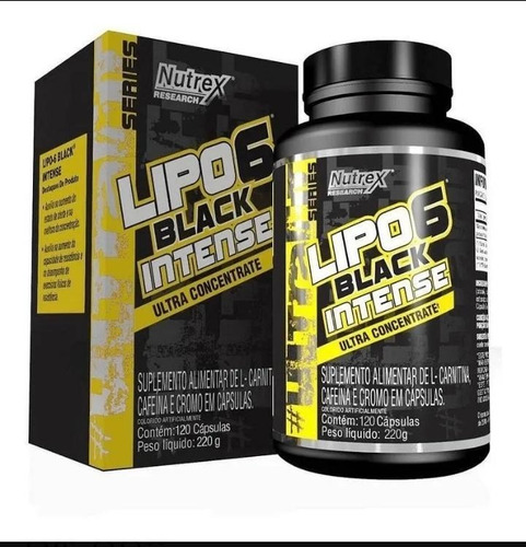 Lipo6 Black Ultra Concentrate Intense 120 Caps Nutrex Brasil